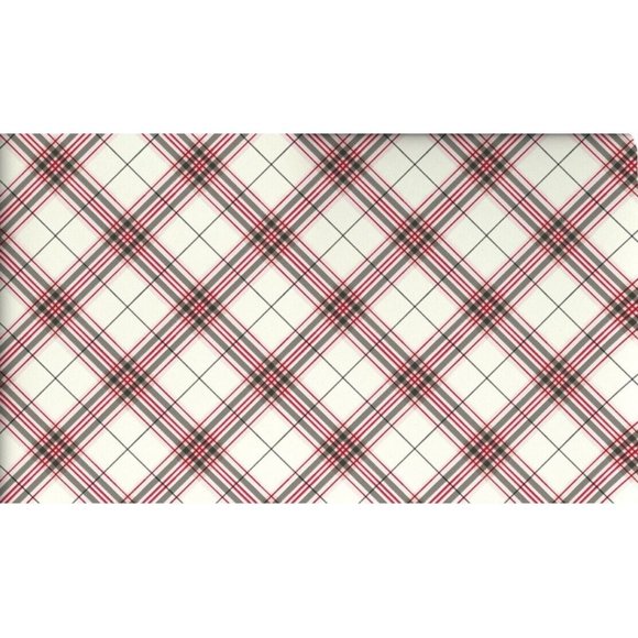 Hallmark Wrapping Paper Christmas Red Black Plaid Roll 35 sq ft Holiday … - Picture 1 of 2